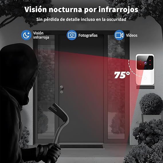 🏠 Timbre Inteligente con Cámara WiFi Seguridad y conectividad en la palma de tu mano 🔐📱