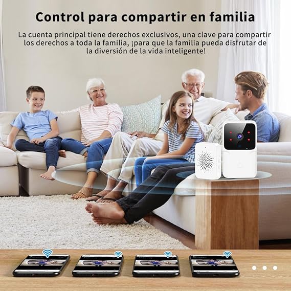 🏠 Timbre Inteligente con Cámara WiFi Seguridad y conectividad en la palma de tu mano 🔐📱