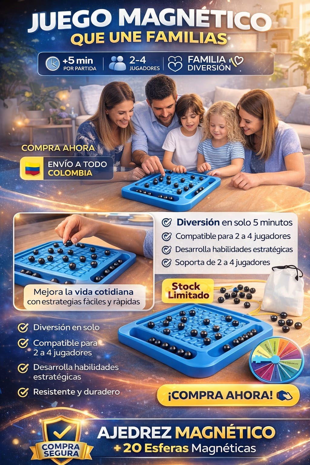 🧠🔥 ¡Convierte el aburrimiento en diversión inteligente en minutos con el Ajedrez Magnético que todos quieren en casa!