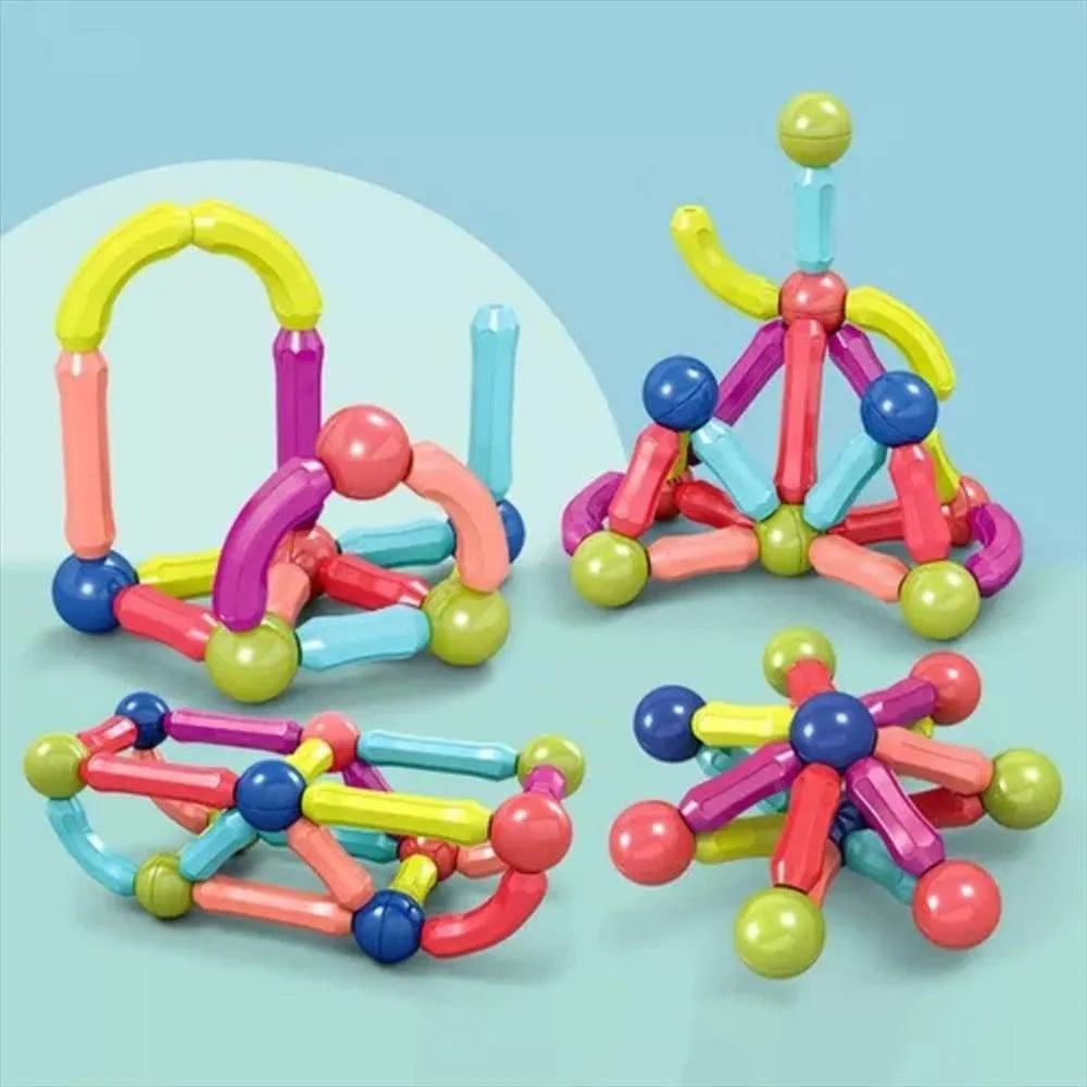 🚀🧠 Juego Magnético Educativo 64 Piezas – Inteligencia, Creatividad y Diversión + 🚚 Envío GRATIS